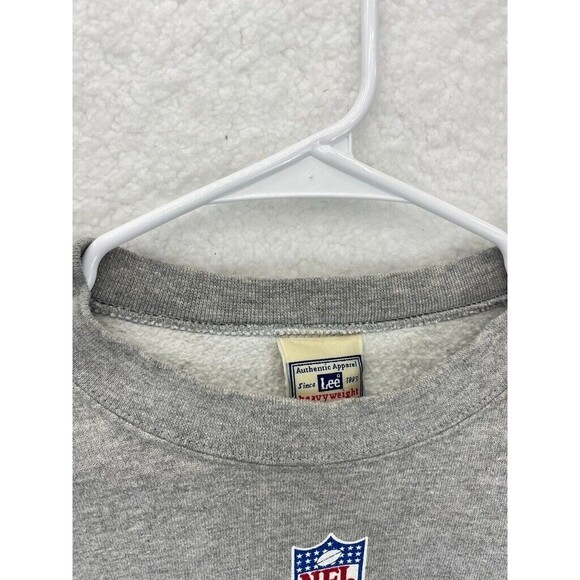 Lee Vintage NFL Patriots Champions Sweatshirt Men’s Size L Gray Crewneck - Picture 9 of 9